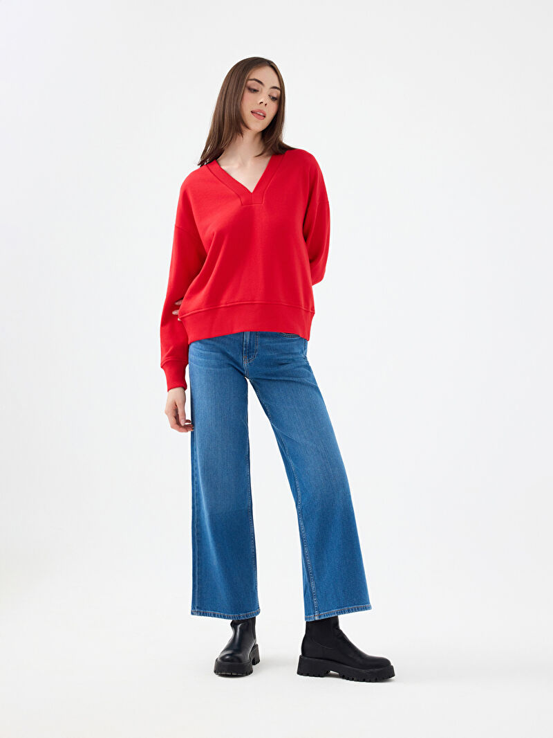 Oversize Kadın Sweatshirt