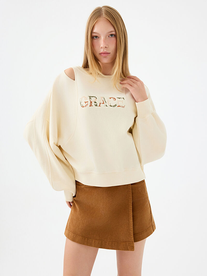 Oversize Kadın Sweatshirt
