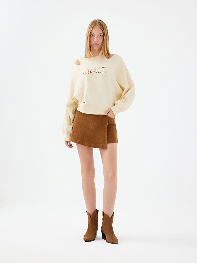 Oversize Kadın Sweatshirt