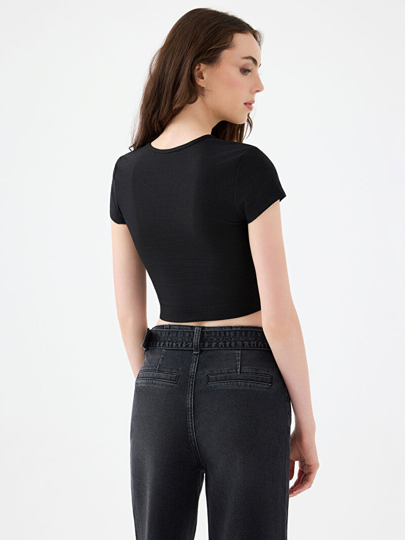 Crop Kadın Tshirt K.kol