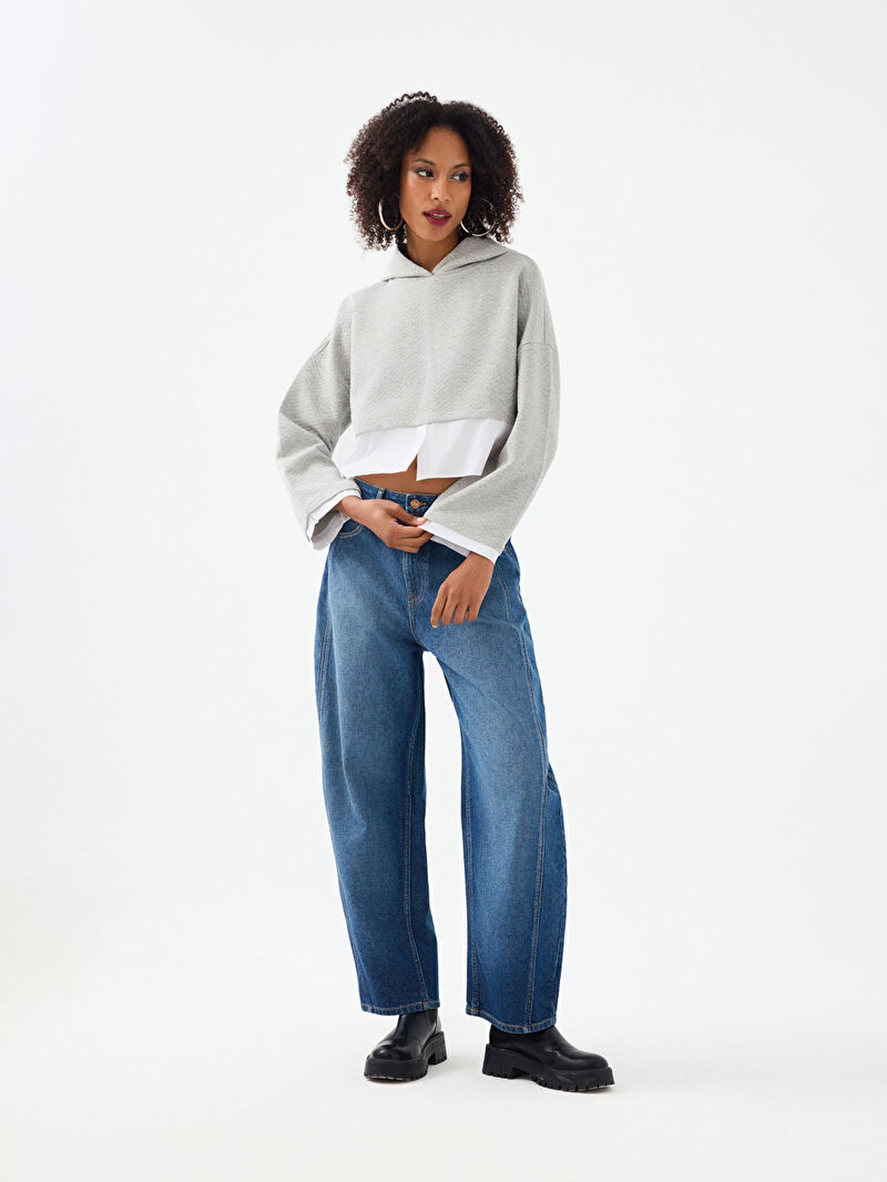 Crop Kadın Sweatshirt