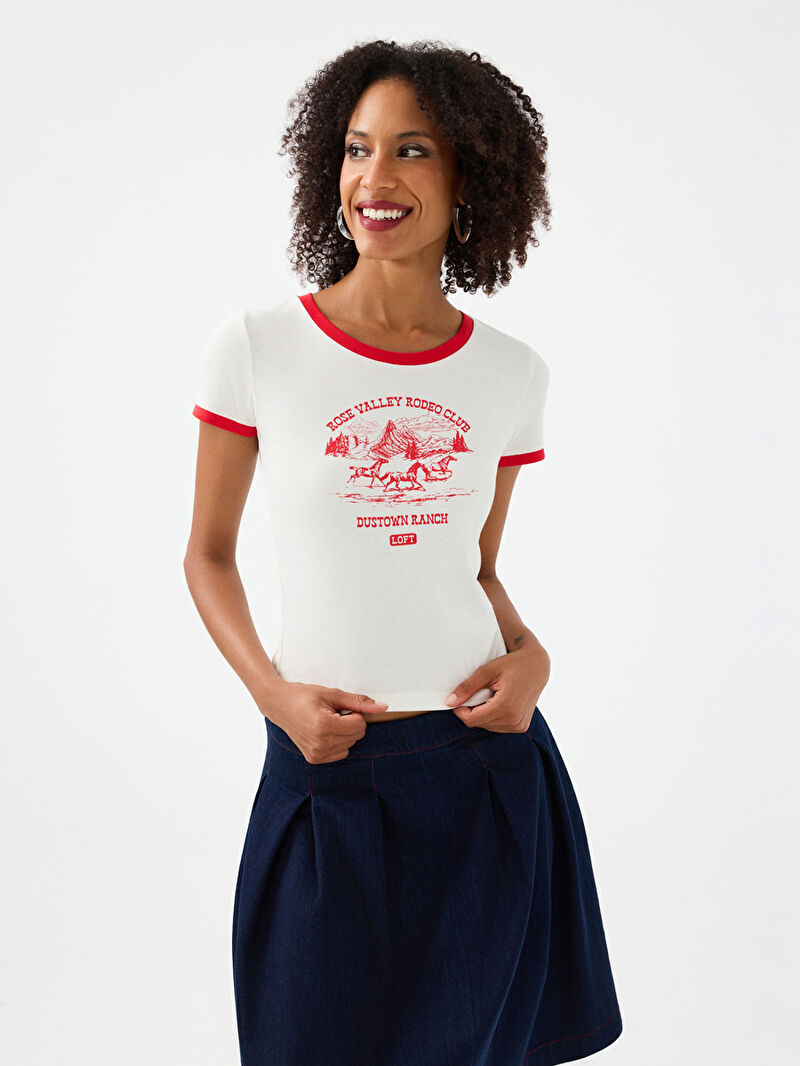 Slim Fit Kadın Tshirt K.kol