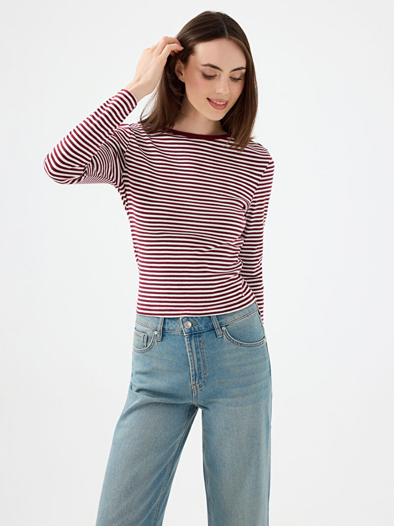 Slim Fit Kadın Tshirt U.kol