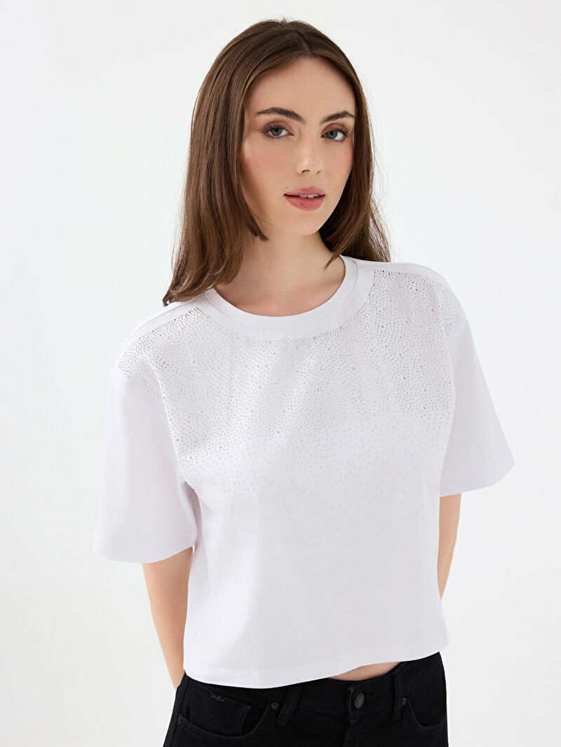 Crop Kadın Tshirt K.kol