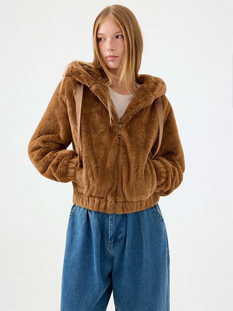 Loose Long Crop Kadın Mont