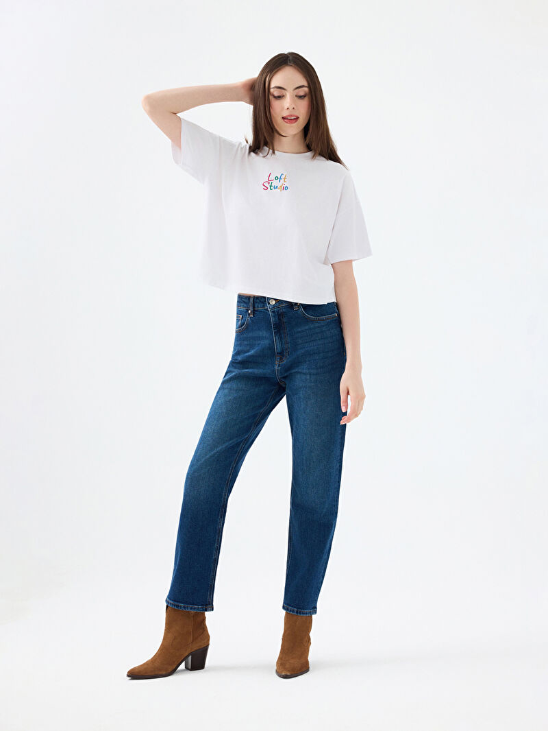 Long Crop Kadın Tshirt K.kol