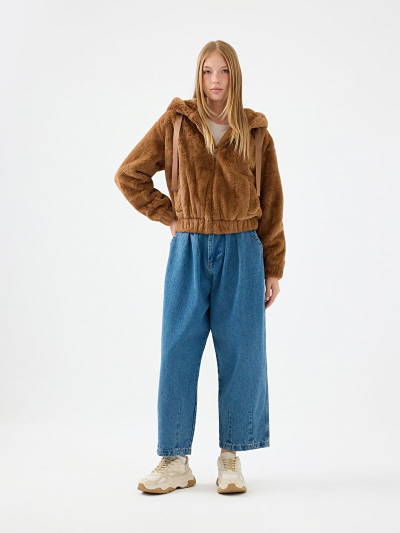 Loose Long Crop Kadın Mont