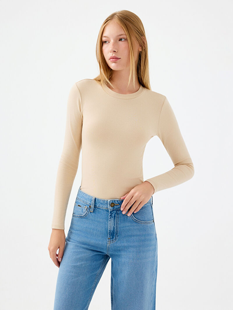 Slim Fit Kadın Bluz U.kol