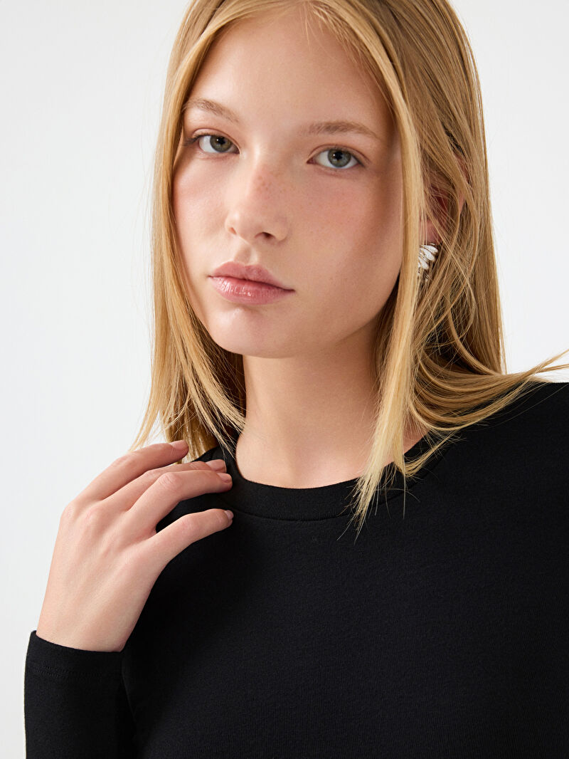 Slim Fit Kadın Bluz U.kol