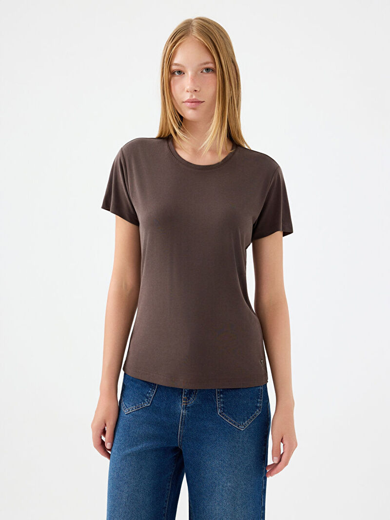 Slim Fit Kadın Tshirt K.kol