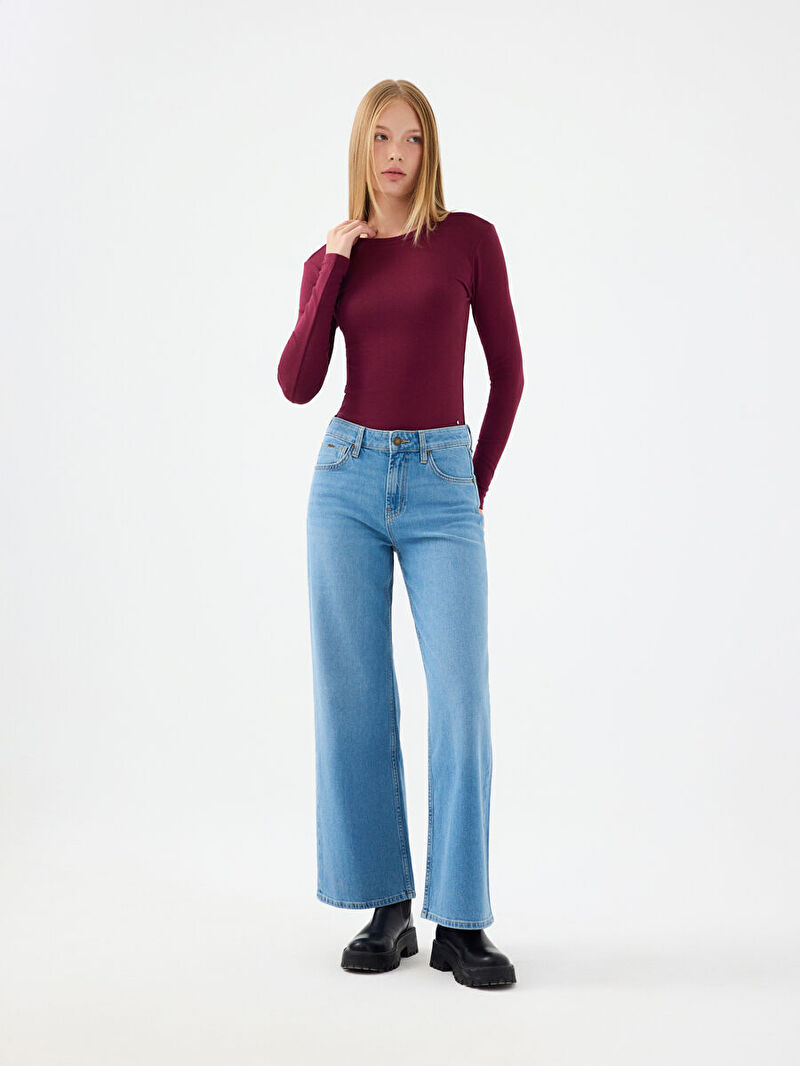 Slim Fit Kadın Bluz U.kol