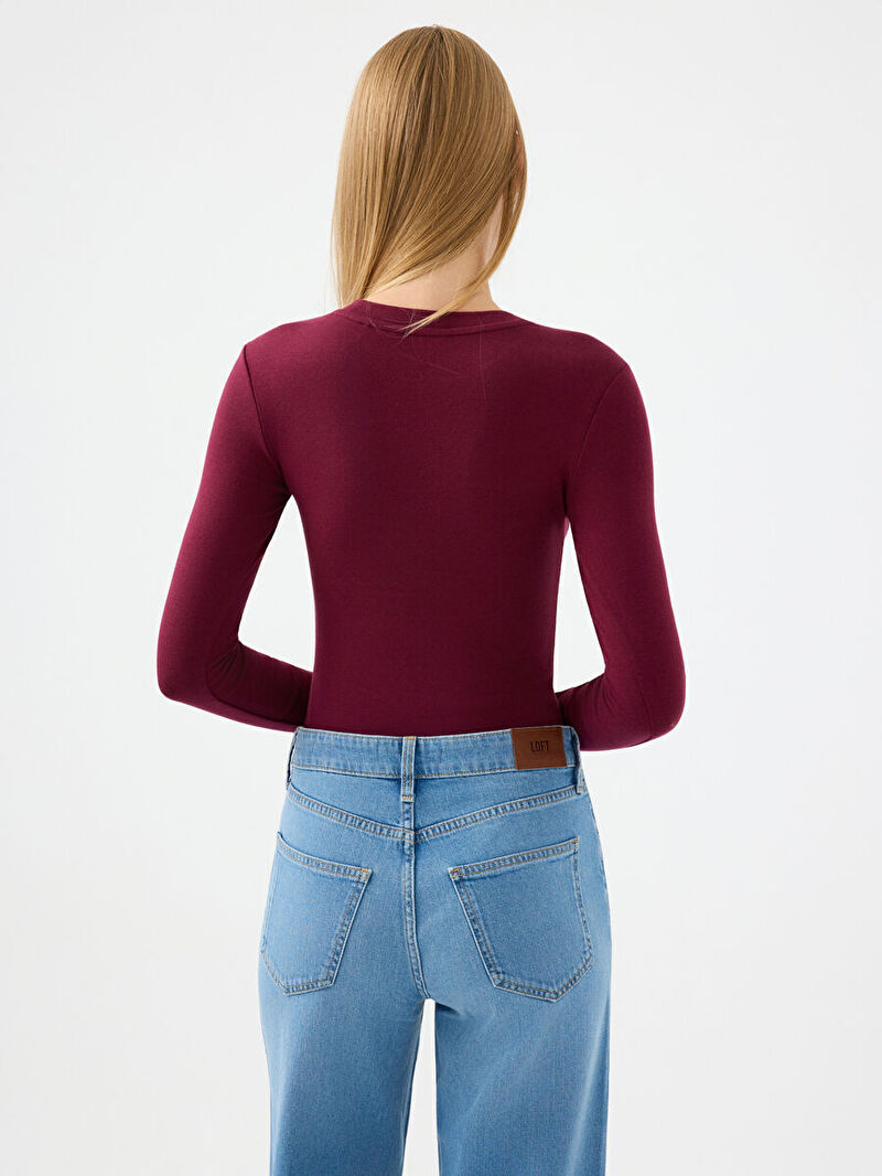 Slim Fit Kadın Bluz U.kol
