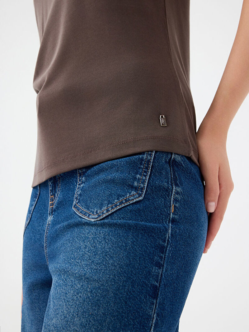 Slim Fit Kadın Tshirt K.kol