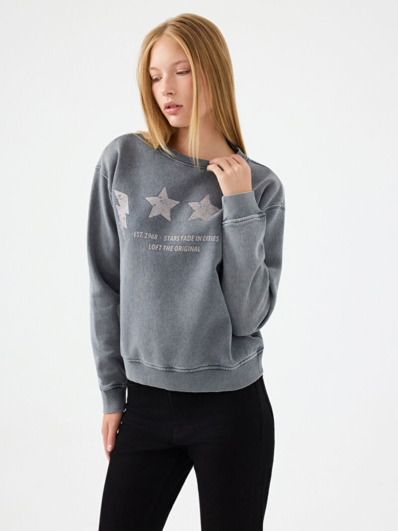 Regular Fit Kadın Sweatshirt