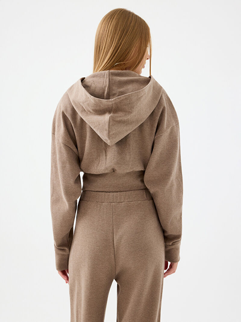 Regular Long Crop Kadın Sweatshirt