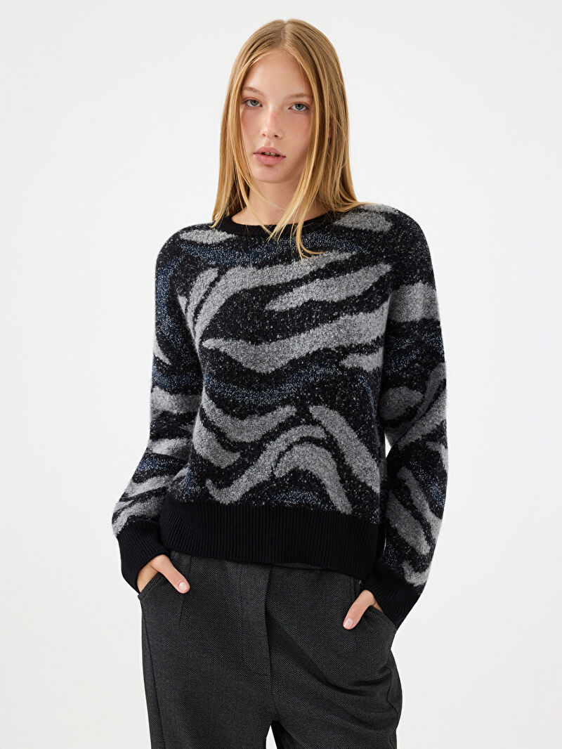 Long Crop Kadın Kazak