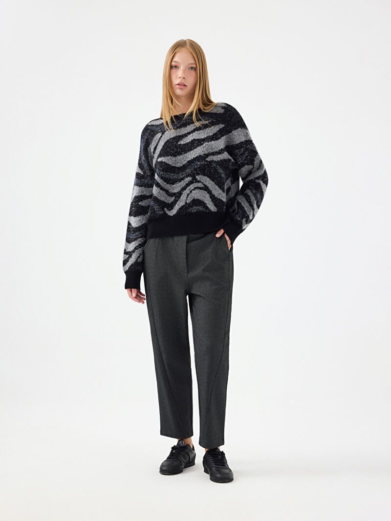 Long Crop Kadın Kazak