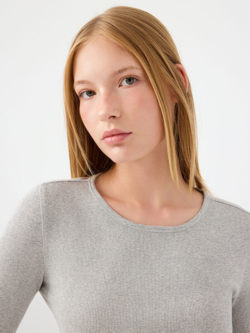 Slim Fit Kadın Bluz U.kol