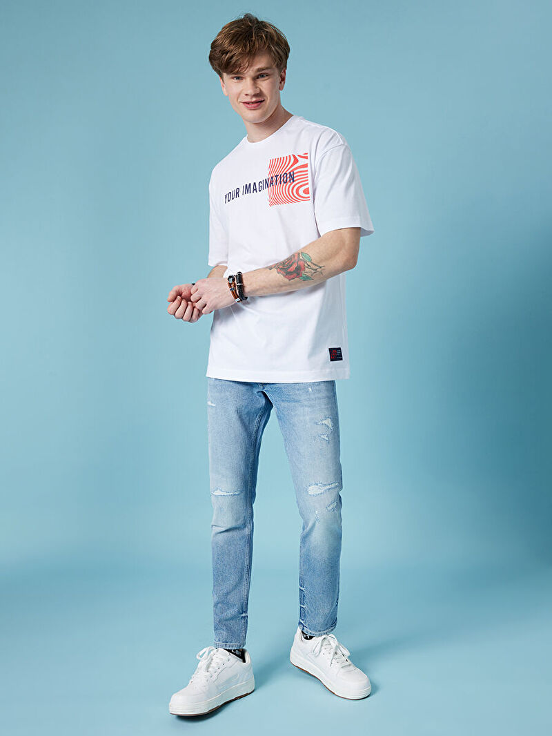 Oversize Fit Erkek Tshirt K.kol