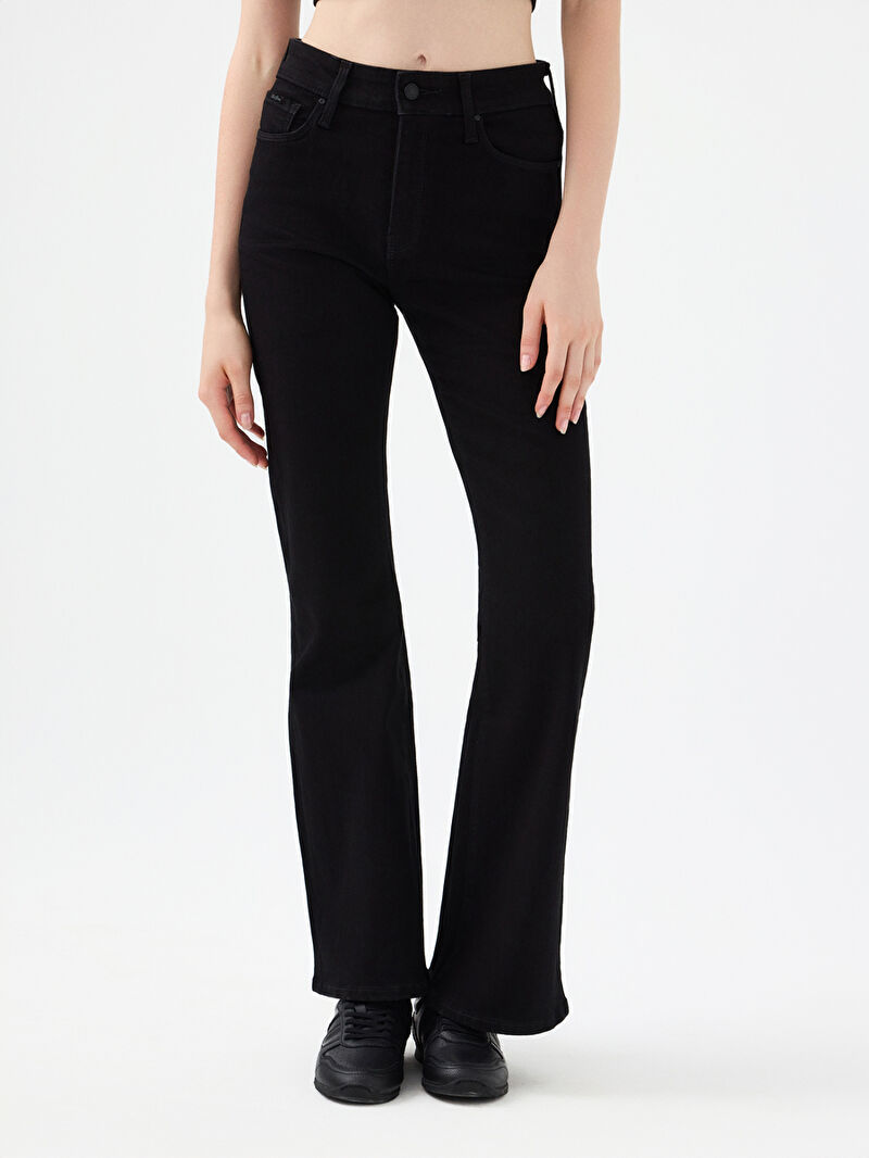 Flare Slim Fit Kadın Pantolon