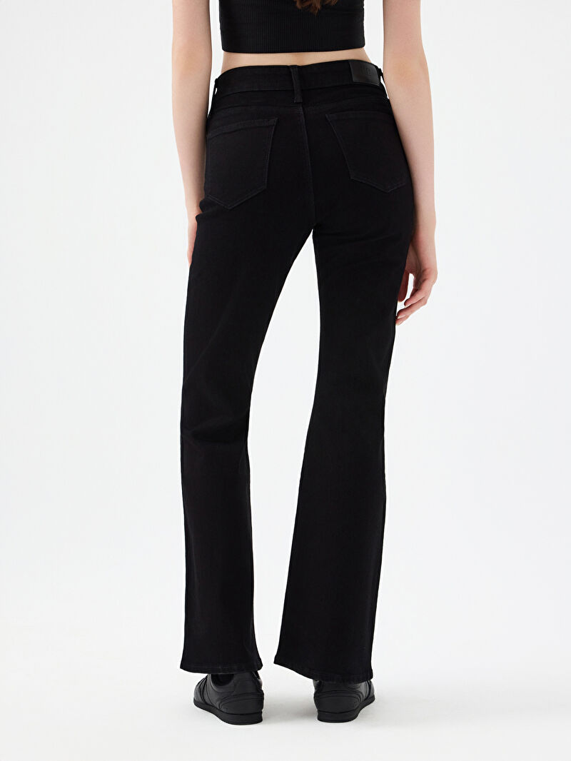 Flare Slim Fit Kadın Pantolon
