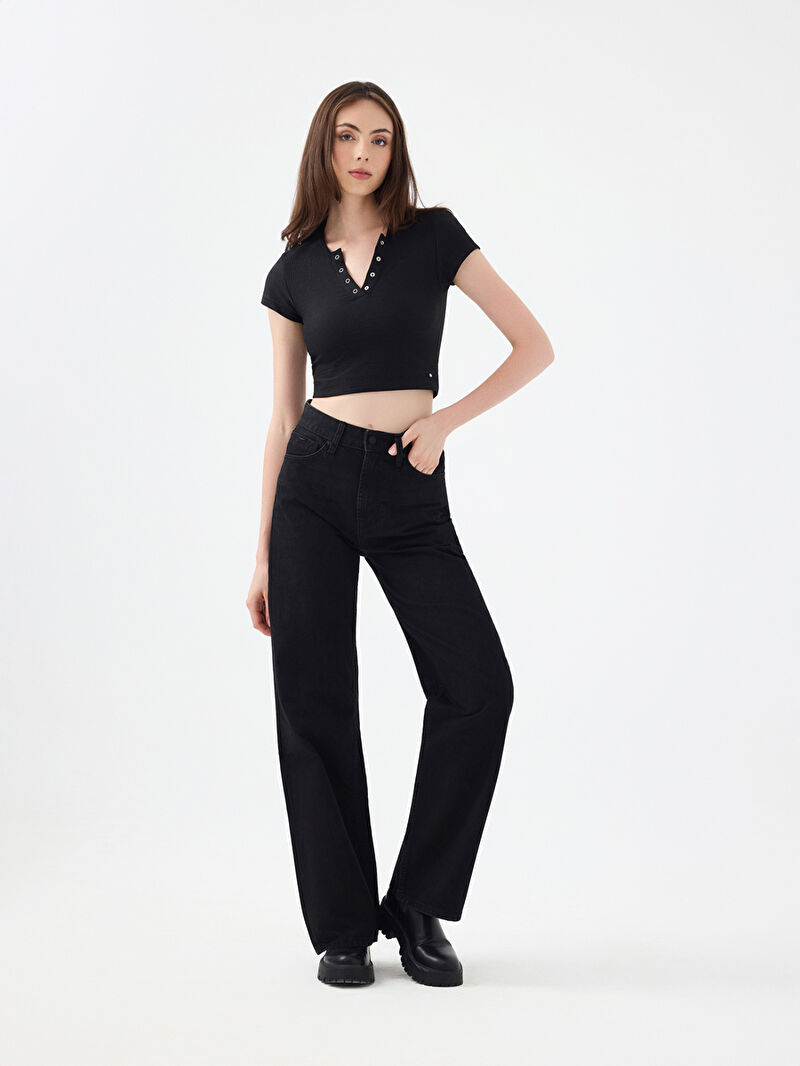 Wide Leg Regular Fit Kadın Pantolon