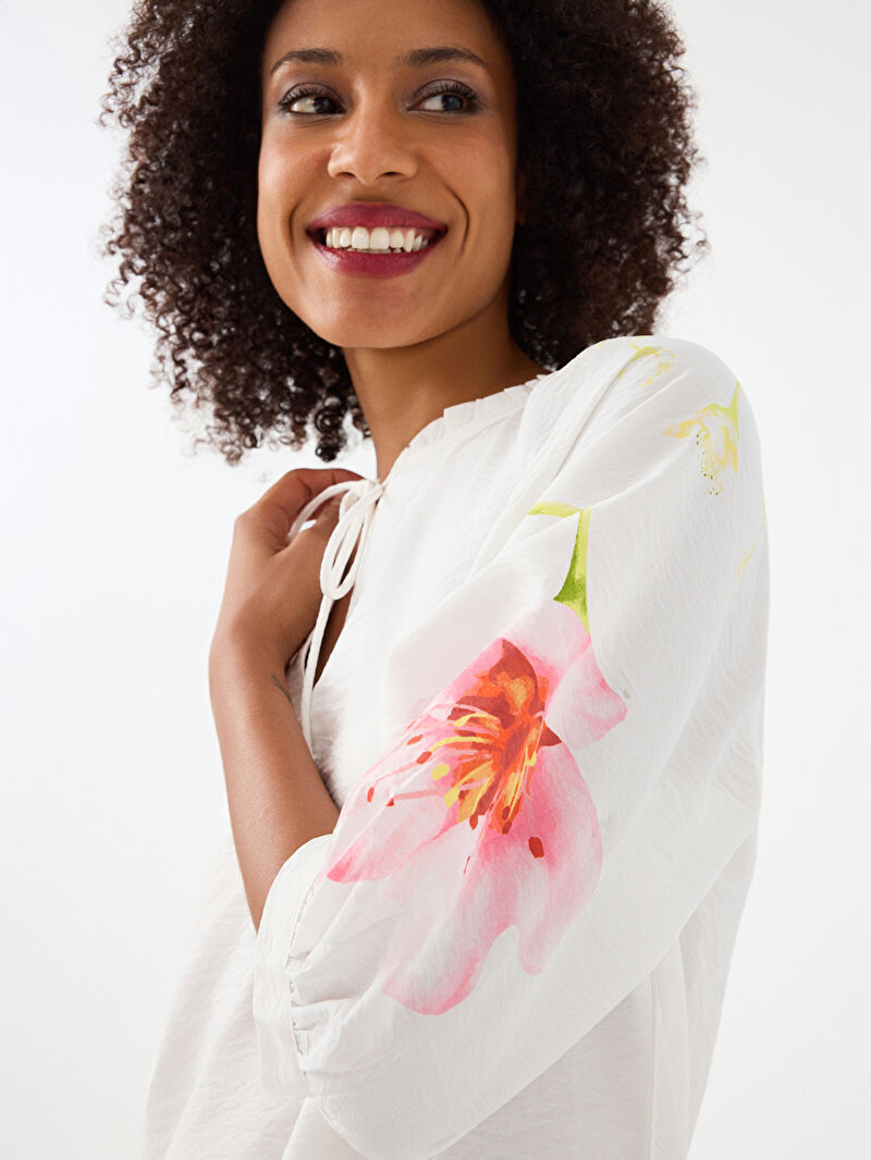 Long Crop Kadın Bluz U.kol