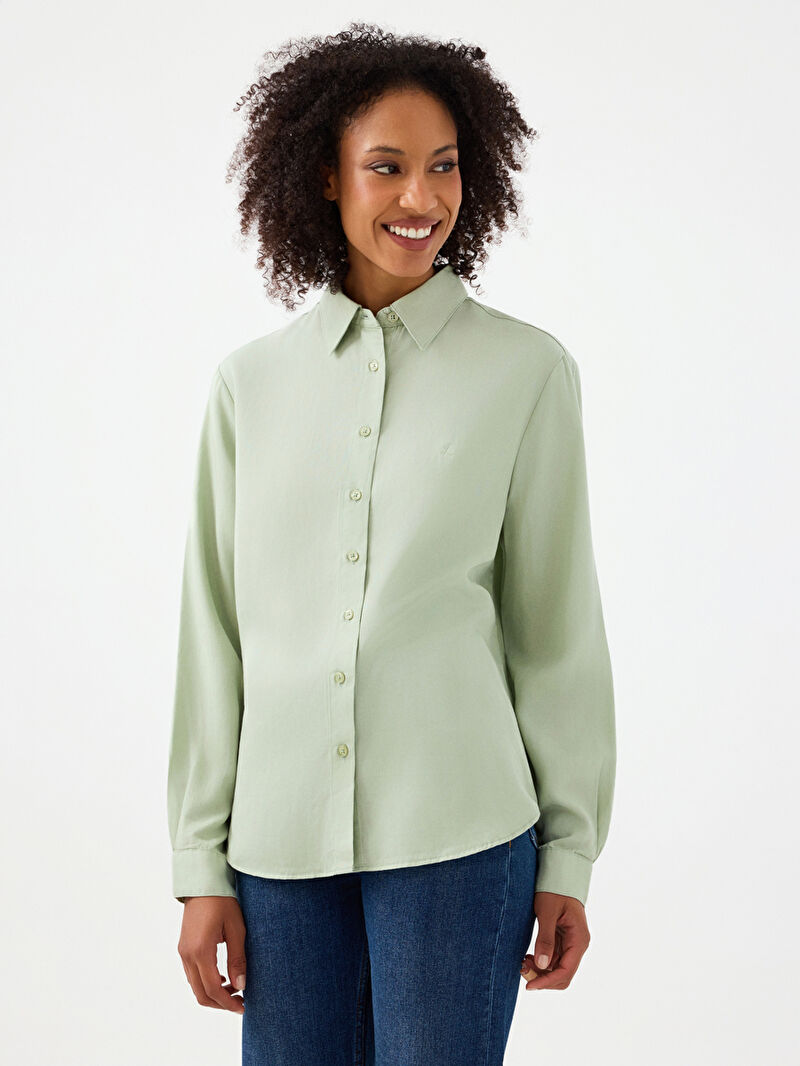 Loose Fit Kadın Gömlek U.kol