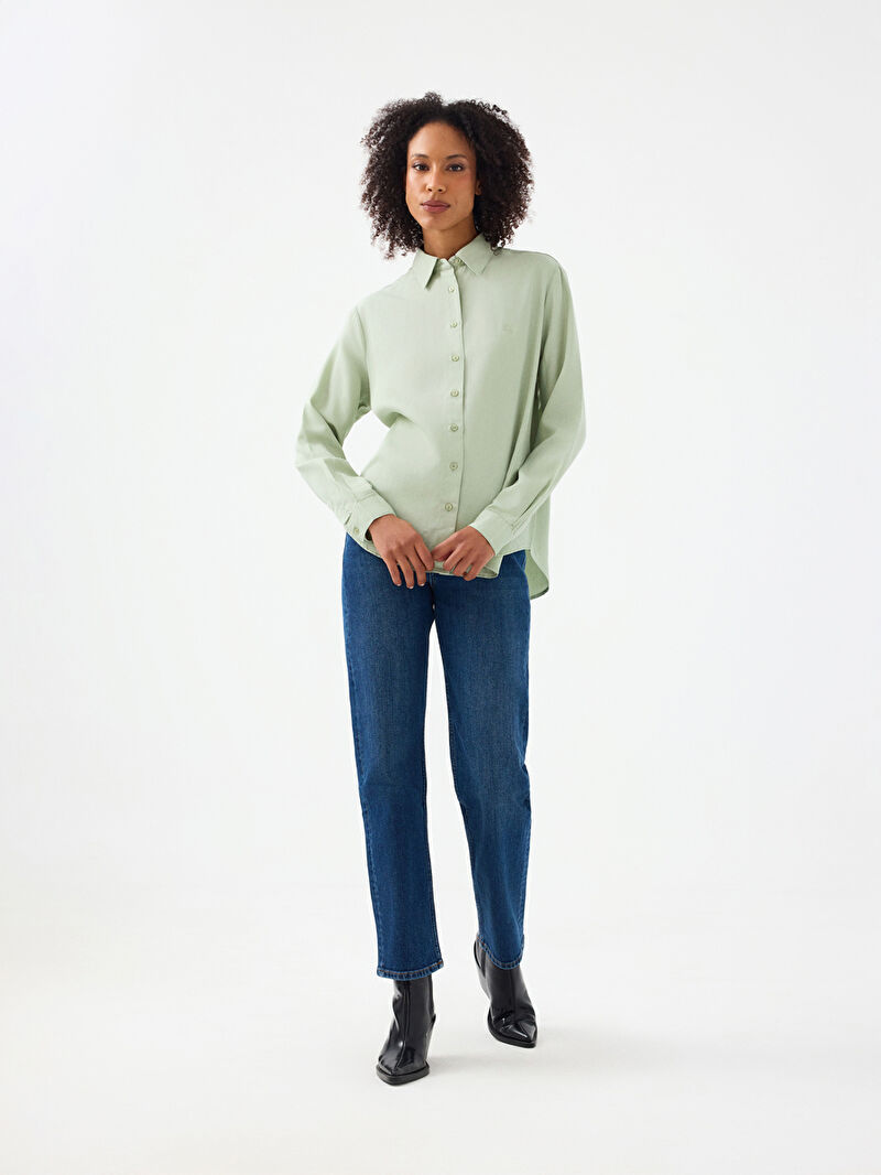 Loose Fit Kadın Gömlek U.kol