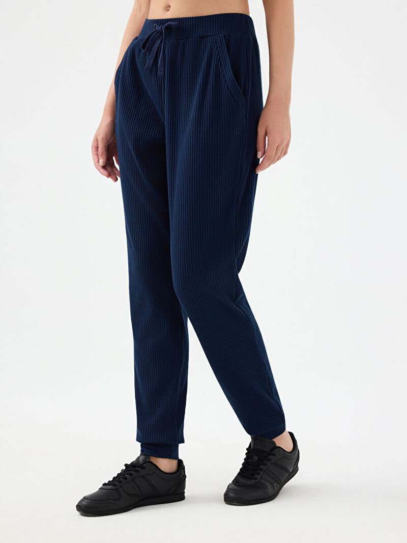 Kadın Lacivert Jogger Fit Eşofman Altı