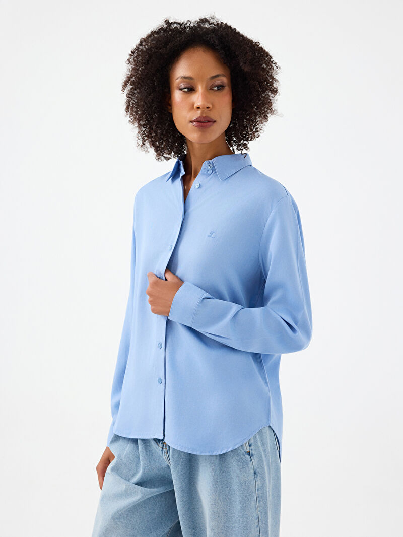 Loose Fit Kadın Gömlek U.kol