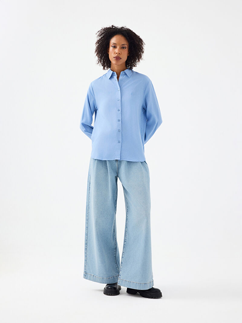 Loose Fit Kadın Gömlek U.kol