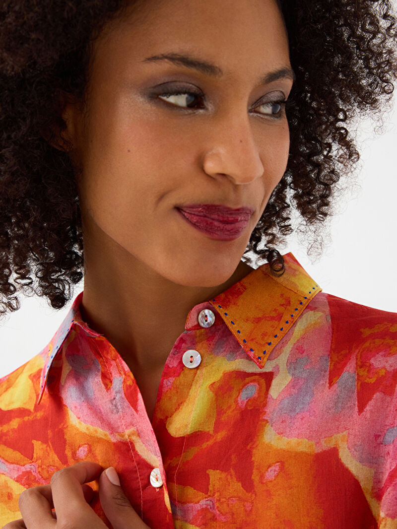 Regular Fit Kadın Gömlek U.kol