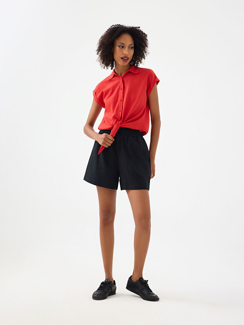 Long Crop Kadın Gömlek K.kol