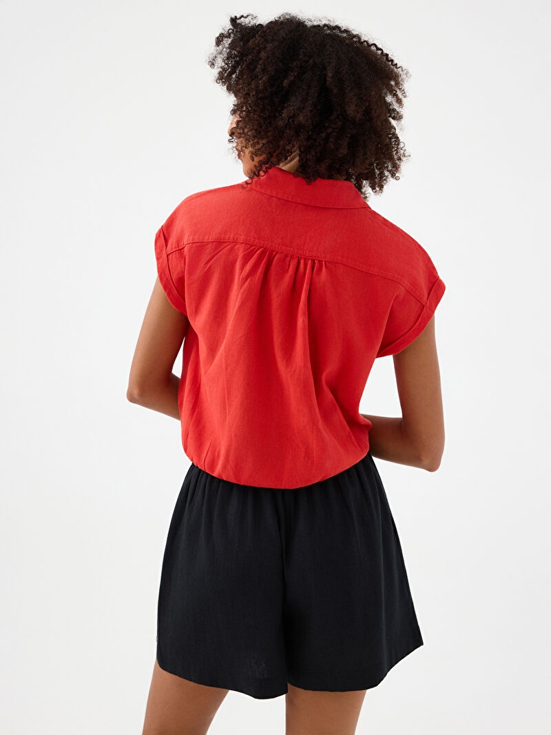 Long Crop Kadın Gömlek K.kol