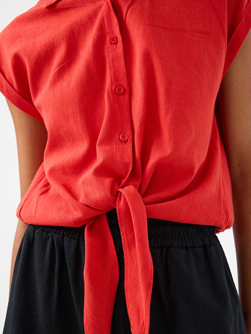 Long Crop Kadın Gömlek K.kol