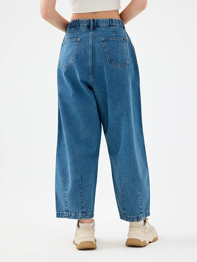 Pleated Balloon Balloon Fit Kadın Pantolon