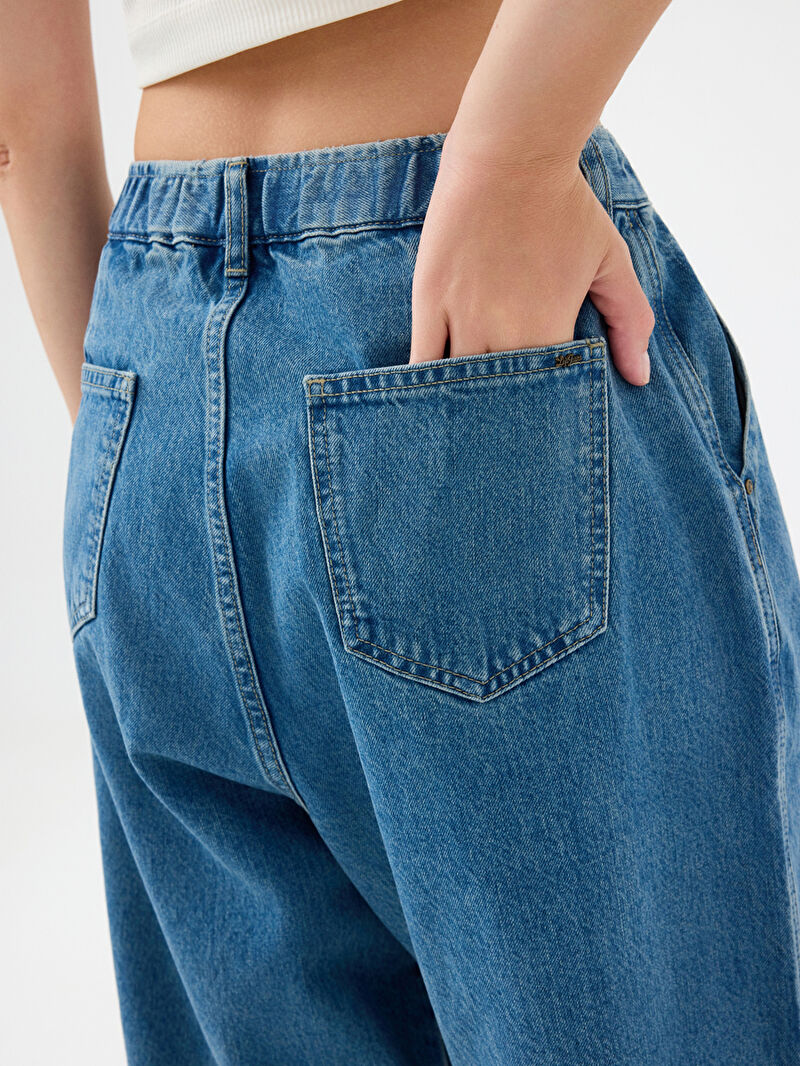 Pleated Balloon Balloon Fit Kadın Pantolon