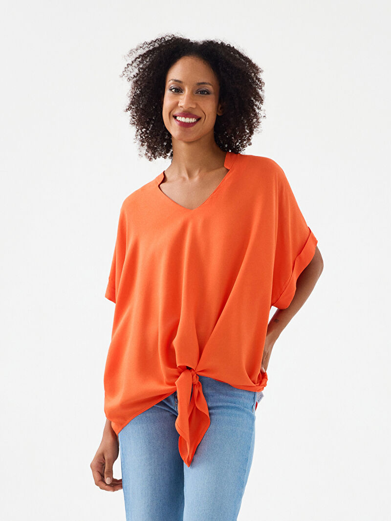 Oversize Kadın Gömlek K.kol