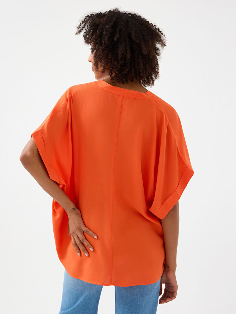 Oversize Kadın Gömlek K.kol