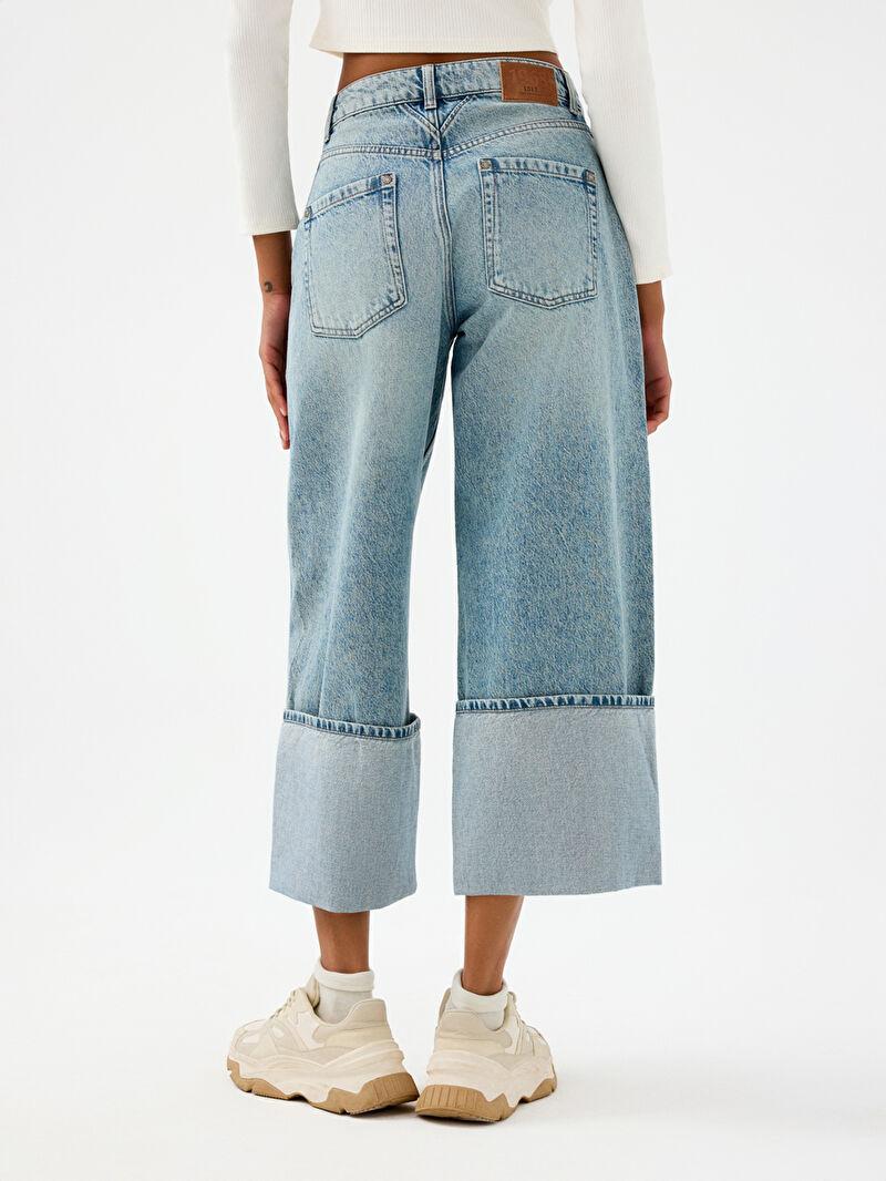 Cuffed Barrel Barrel Fit Kadın Pantolon