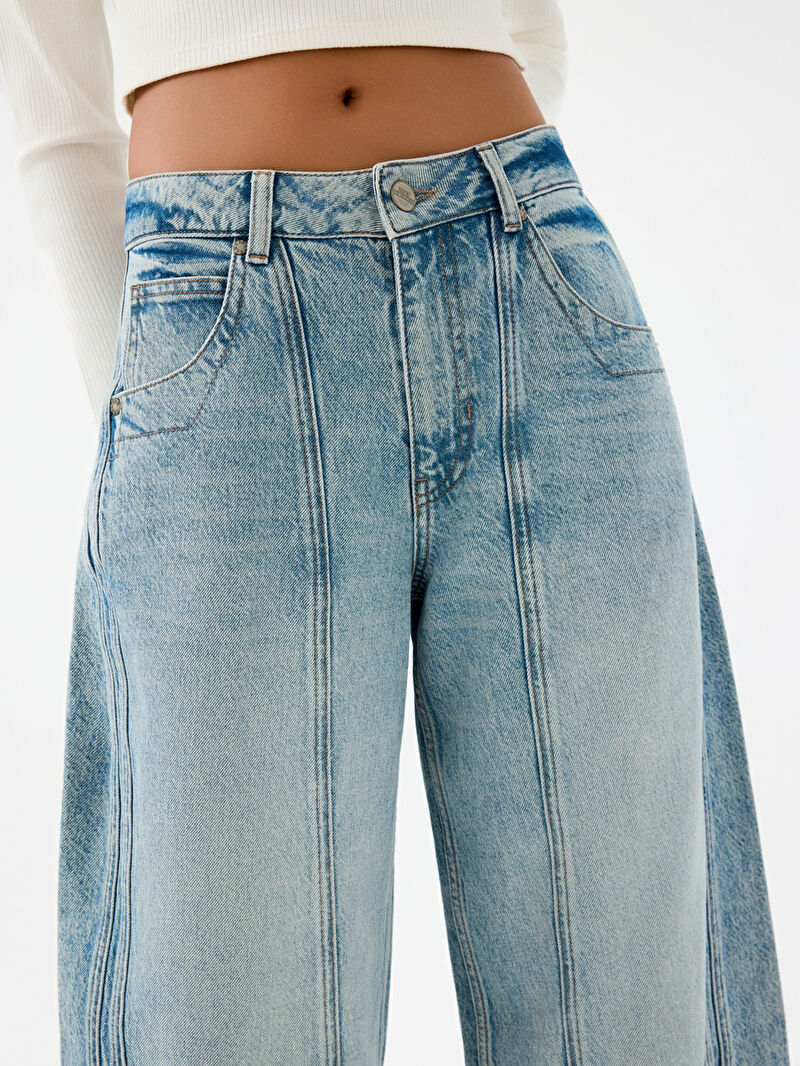 Cuffed Barrel Barrel Fit Kadın Pantolon