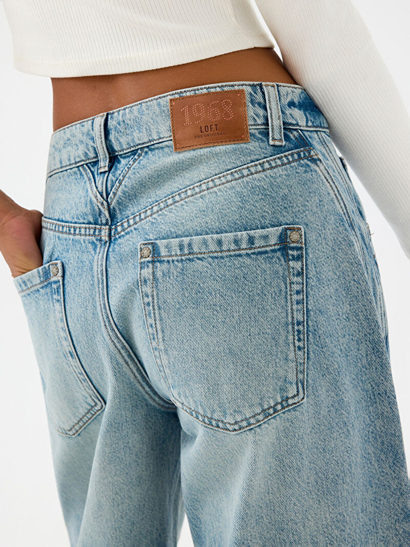 Cuffed Barrel Barrel Fit Kadın Pantolon