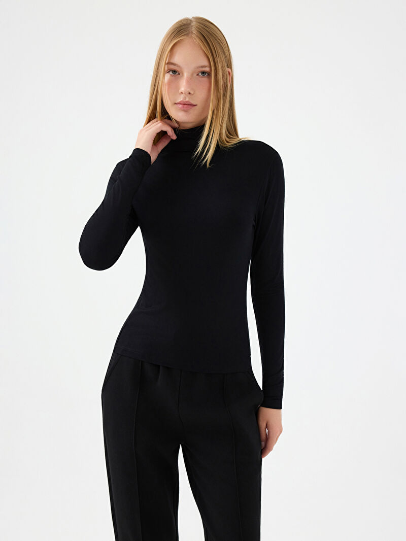 Slim Fit Kadın Bluz U.kol