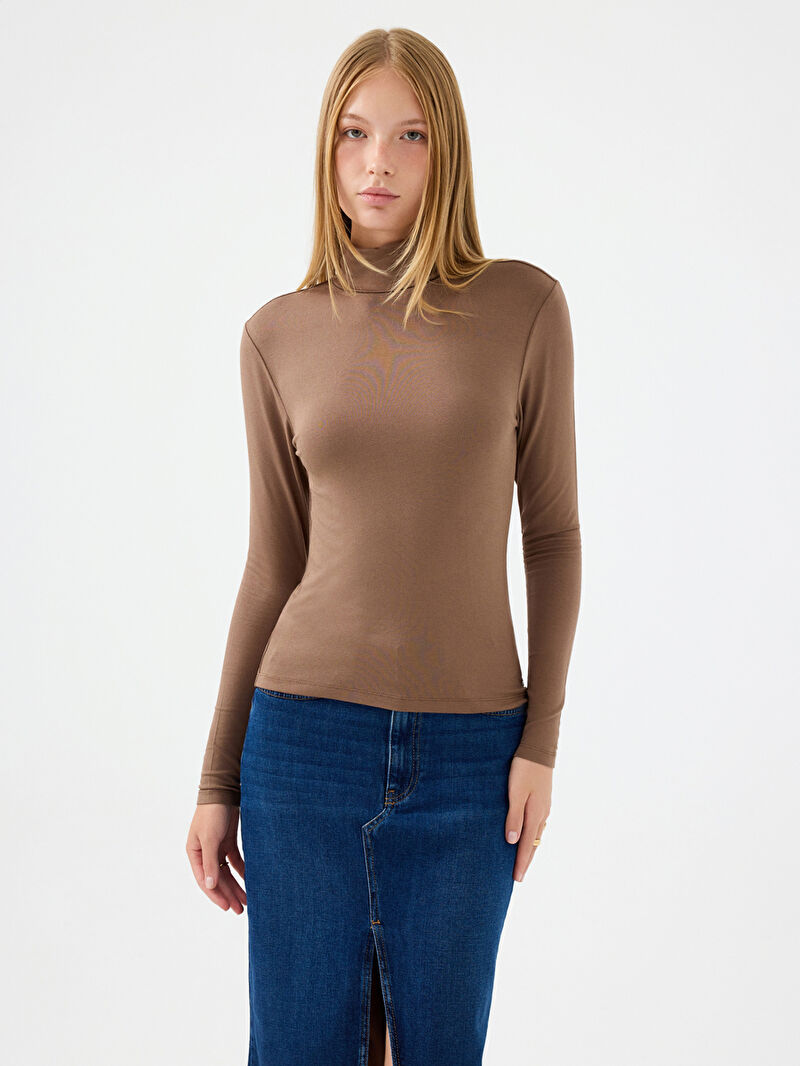 Slim Fit Kadın Bluz U.kol