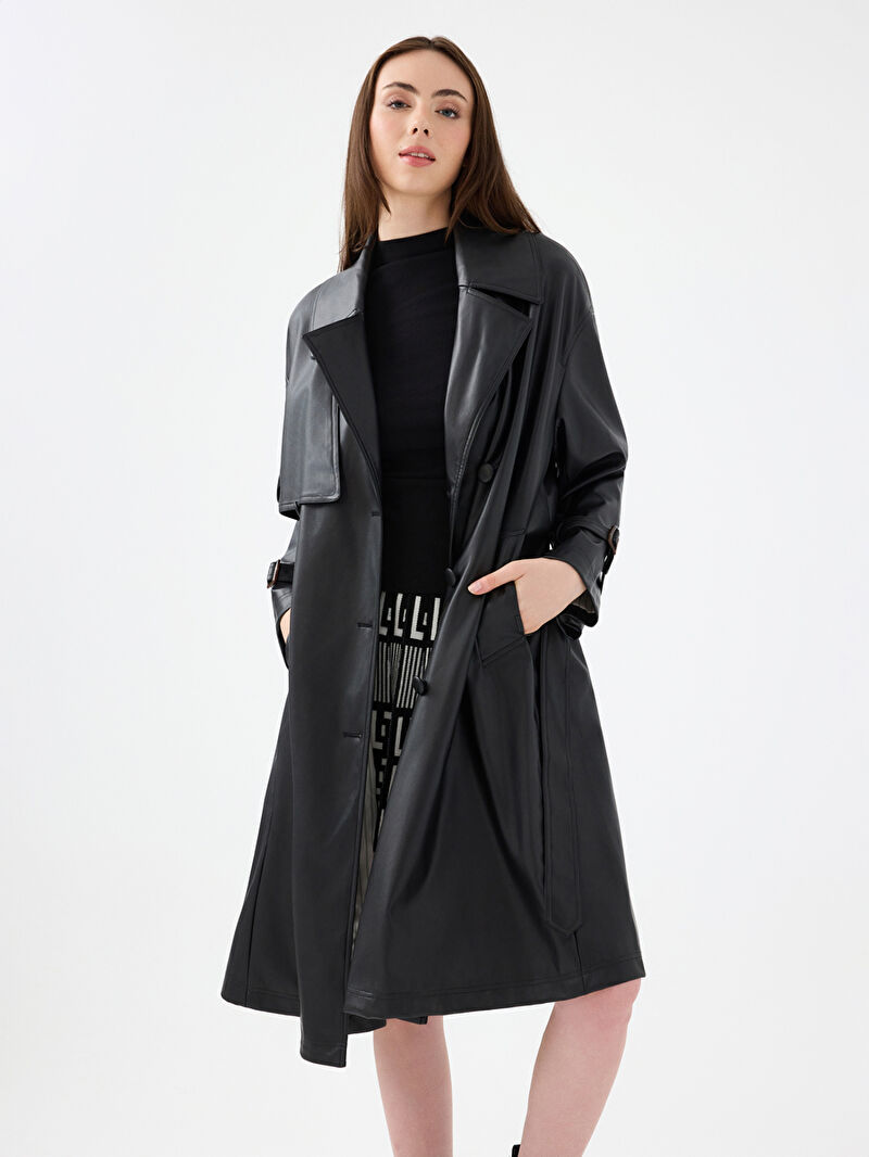 Loose Fit Kadın Trenchcoat