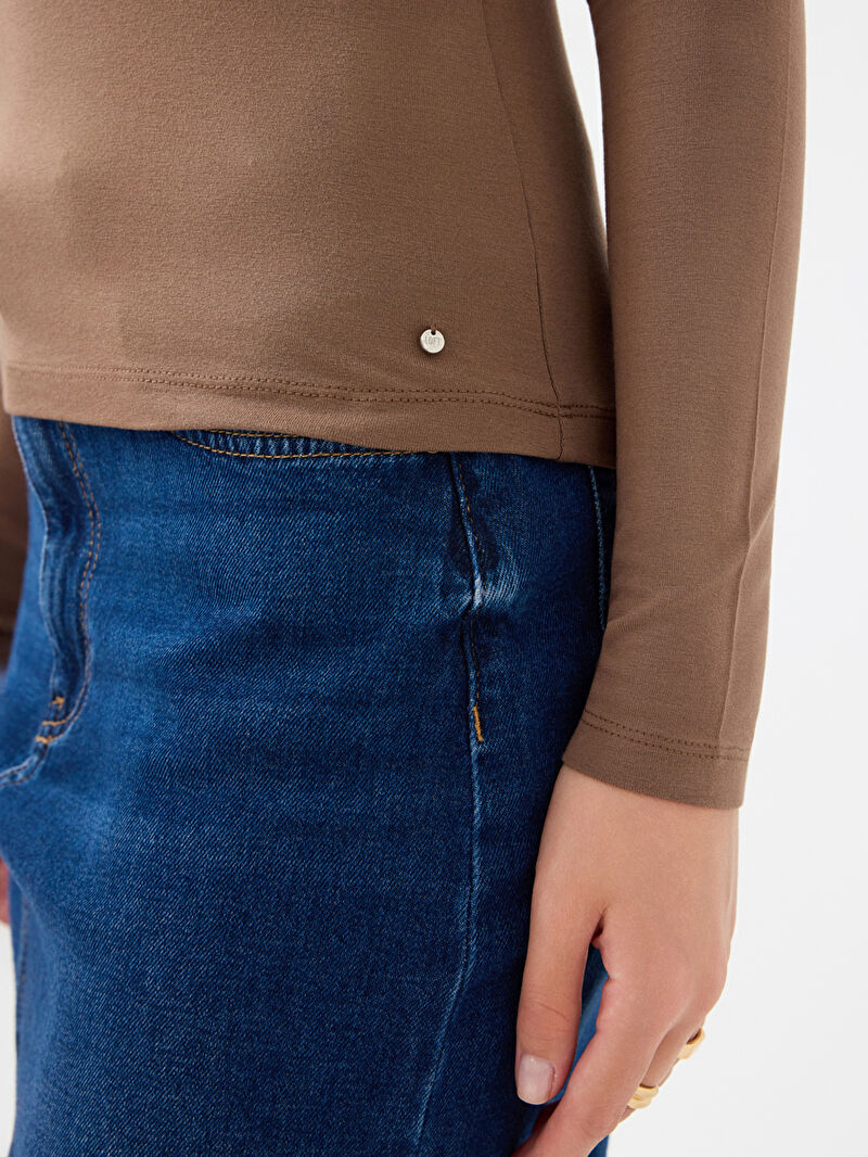 Slim Fit Kadın Bluz U.kol