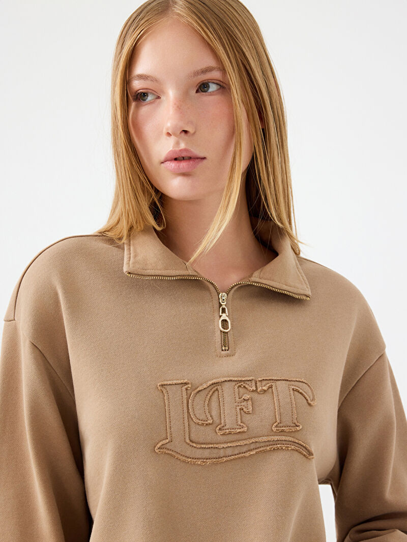 Long Crop Kadın Sweatshirt