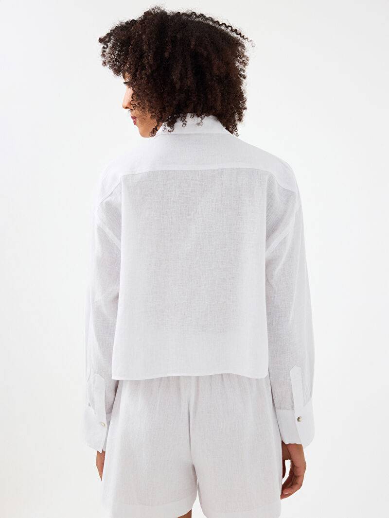 Loose Long Crop Kadın Gömlek U.kol