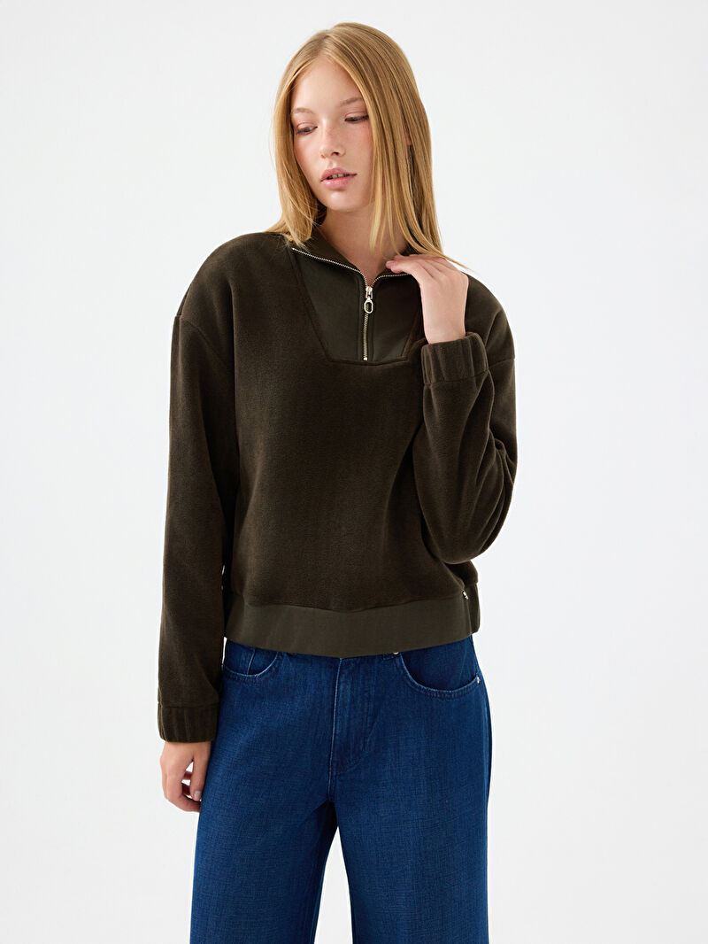 Crop Kadın Sweatshirt